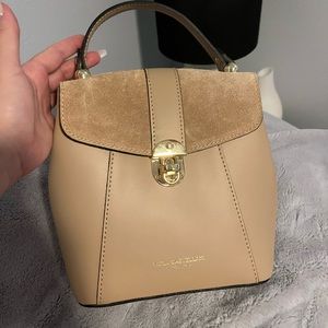 VIOLA CASTELLANI
Made In Italy Leather Convertible Backpack With Suede Finish